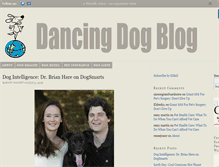 Tablet Screenshot of dancingdogblog.com